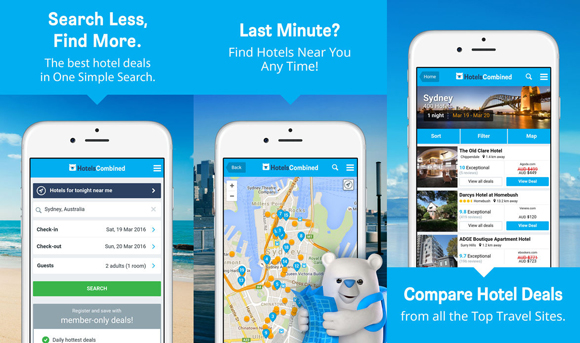 HotelsCombined mobile app